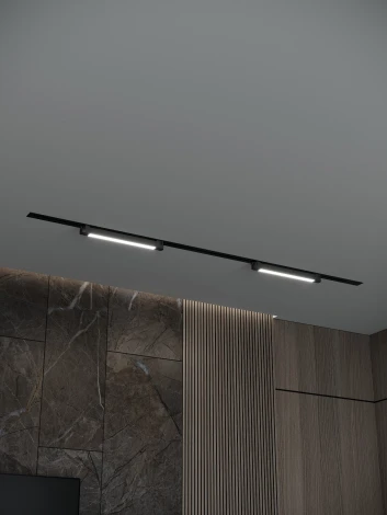 Трековая система в сборе встраиваемая однофазная 220V Hesby Lighting Skylite №1 HSBL_kompl_S001_VI2B3K