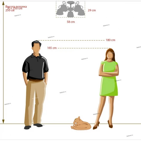 Потолочная люстра MW-Light Виталина 448011205