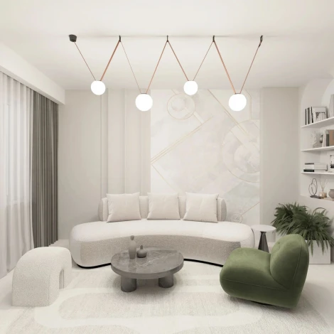 Трековый светильник 48V Denkirs Belty Orb DK5552-BK (LED, шар)