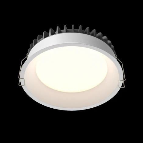 Встраиваемый светильник 18W Maytoni Okno DL055-18W3-4-6K-W (LED, 220V, круглые, IP44)