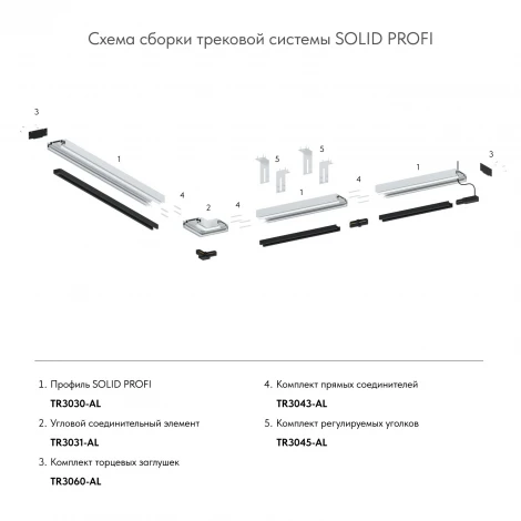 Соединитель профиля Denkirs Smart TR3043-AL
