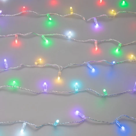 Светодиодная гирлянда ARD-STRING-CLASSIC-10000-CLEAR-100LED-SYNC RGB (230V, 6.5W, RF ПДУ, 3000) (Ardecoled, IP65) 064839