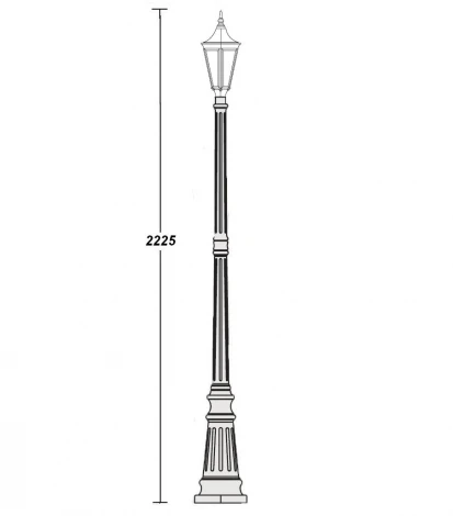 Наземный фонарь Oasis Light Leeds 91609