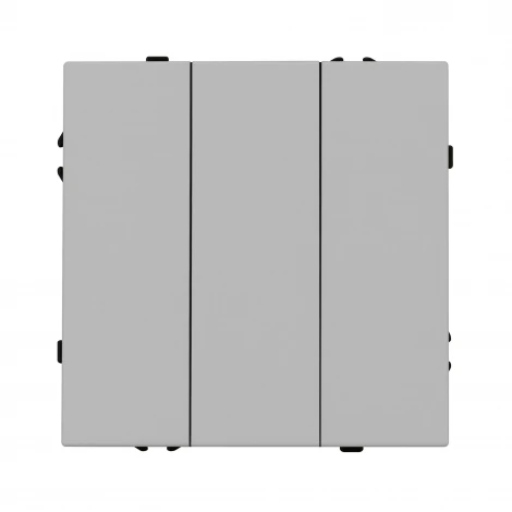 Механизм выключателя трехклавишный непроходной SWT-NOBE-MK03-SFPL-IS (230V, 10A) (Arlight, Никель) 061800