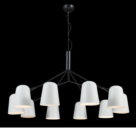 Подвесная люстра Crystal Lux ENRIQUE SP10 BLACK/WHITE