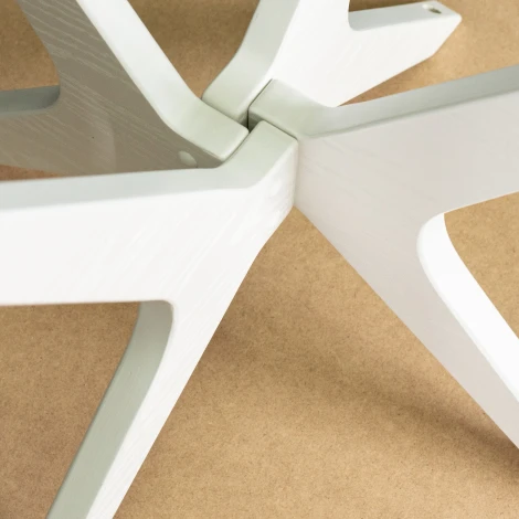 Стол журнальный Сабин 1 белый/белый Mebelik 009750