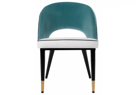 Обеденный стул на металлокаркасе Woodville Bard white / green 11785