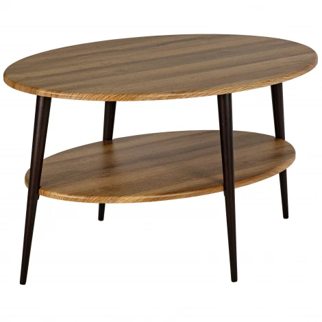 Стол журнальный BeautyStyle 29 дуб вотан/черный Mebelik 009785