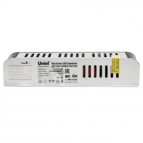 Блок питания 60Вт Uniel UET-VAS-060B20 24V IP20