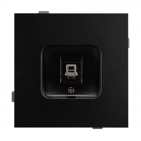 Механизм компьютерной розетки SCT-TENDO-MPC1-PL-BK (RJ-45, CAT6) (Arlight, Черный) 054104