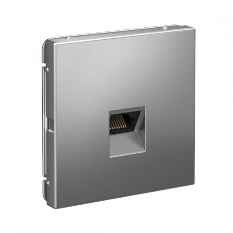 Розетка Ethernet RJ-45 (сталь) Systeme Electric GAL000986
