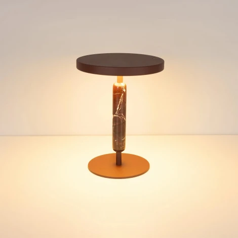 Настольная лампа SP-ALYSS-TAB-R22.5х30-5W Warm3200-MIX (RD-BRG, 110 deg, 230V) (Arlight, IP20, Мрамор) 061709