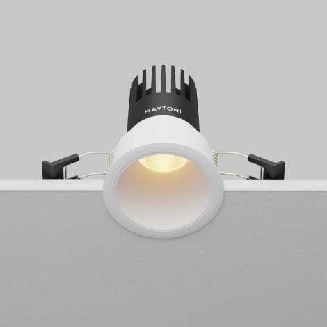 Встраиваемый светильник Maytoni Dip DL116-10W-2.7K-W (LED, 220V, круглые)