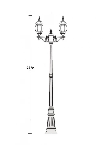 Наземный фонарь Oasis Light America S W 83409S A