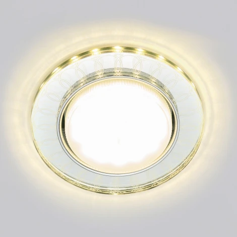 Встраиваемый точечный светильник Fametto Luciole DLS-L157 GX53 GLASSY/CLEAR 3D (220V, круглые)