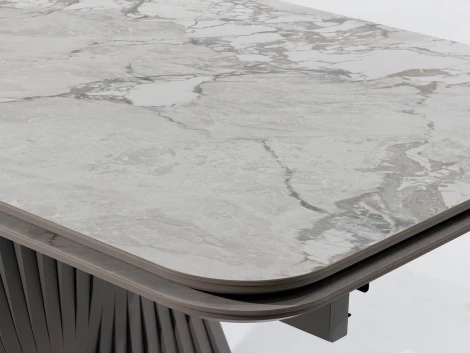 Стол ГАМЛЕТ 200 цвет Гластонбери (Glastonbury Savia Matt), керамика / Латте каркас M-City 64765