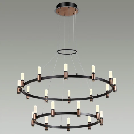 Подвесная люстра ярусная Candel 5009/98L Odeon Light (LED, 220V, на тросе)