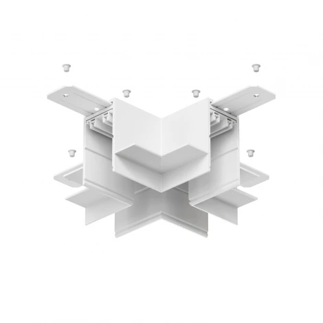 Коннектор трека Denkirs SMART X-образный TR2114-WH
