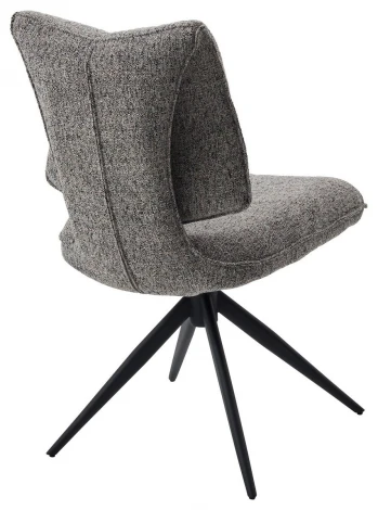 Стул ДЕЛИ (DELI) 360 град, цвет СЕРЫЙ H300126-3, ткань / ЧЕРНЫЙ каркас, ®DISAUR M-City 64835