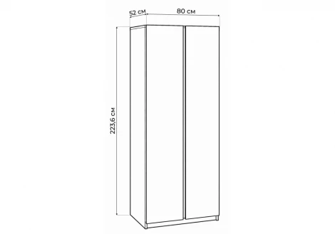 Шкаф Кассий 02 80 Альбина Woodville 679661
