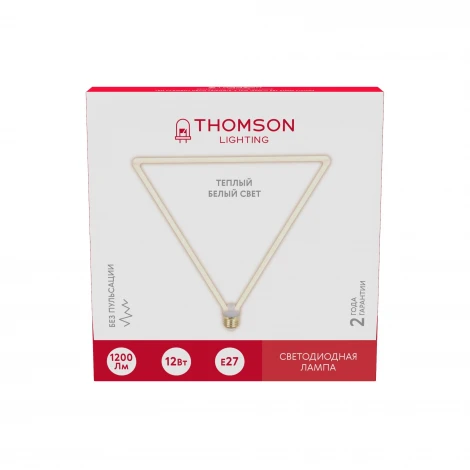 Лампочка светодиодная филаментная белая трубка E27 12W Thomson Deco Triangle-2 TH-B2408