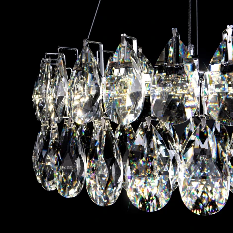 Подвесная люстра светодиодная Bogate's Marvel 90371/1 Strotskis (220V, хрусталь, на тросе)