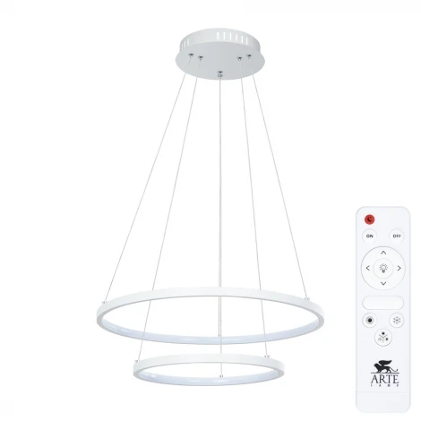 Подвесной светильник ярусный Arte Lamp Frodo A2197SP-2WH (LED, 220V, пульт управления, на тросе)