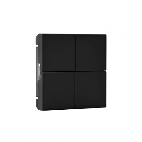 Выключатель 4-х клавишный (карбон) Systeme Electric GAL001074