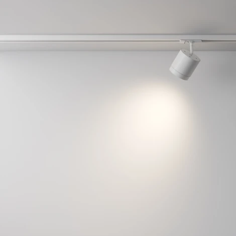 Трековый светильник однофазный 220V Maytoni Polar TR088-1-GX53-W (круглые)