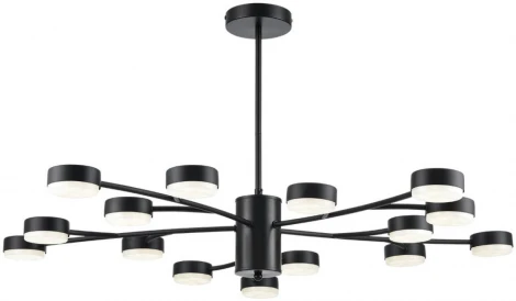 Потолочная люстра на штанге Lumion Torina 8117/15 черный, металл LED GX53 15*7W 220V