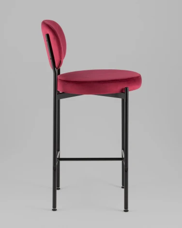 Стул полубарный Бриф VD велюр винный Stool Group УТ000042505