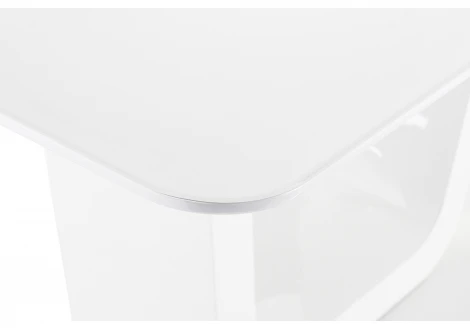 Стеклянный стол Woodville Vlinder 140 super white 11187