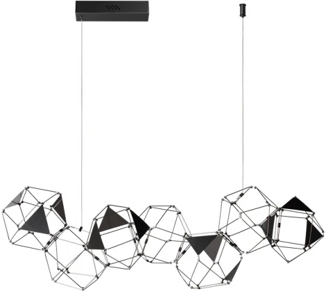 Подвесная люстра Odeon Light Trellis 5087/32L черный хром/металл LED 32W 4000K 1900Лм (220V, на тросе)