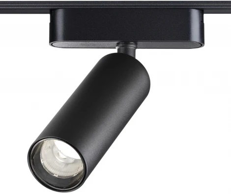 Трековый светильник Novotech Smal 359256 SHINO черный для низковольтного шинопровода IP20 LED 15W 48V 1275Лм 3000К (круглые)