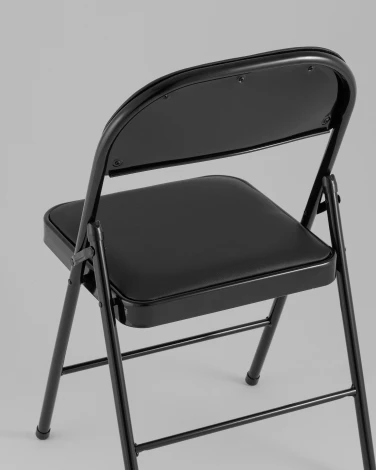 Стул складной GJ-22 чёрный иск.кожа Stool Group УТ000042551