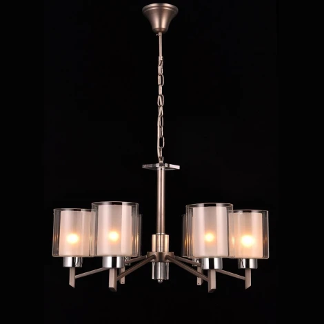 Подвесная люстра Natali Kovaltseva Double 81049-6C ANTIQUE SILVER