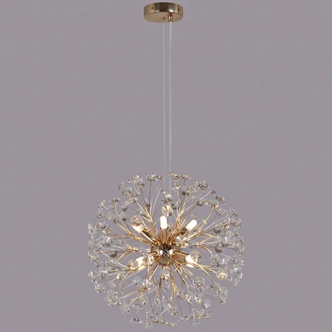 Подвесная люстра хрустальная ILLUMICO IL5006-9PPA-26 GD BOND
