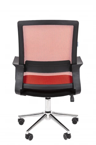 Офисное кресло Chairman 606 Россия TW красный хром 7215750