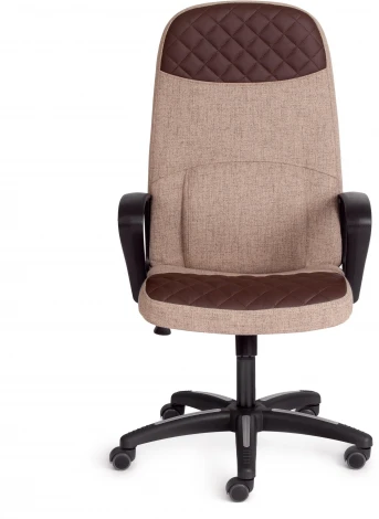 Кресло ADVANCE ткань/кож/зам, светло-коричневый/коричневый, фостер 03/36-36 Tetchair 15361