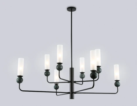 Потолочная люстра на штанге с мрамором Ambrella Ceramo Modern LH53275