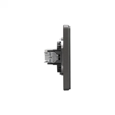 Розетка компьютерная RJ45 кат6 с/у титан Kranz Round KR-78-0724-2