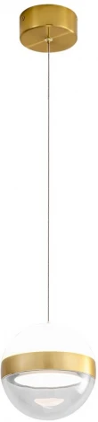 Подвесной светильник Odeon Light Roni 5036/9L ант.бронза/прозрачн/молочный/металл/акрил LED 9W 4000K 480лм (220V, на проводе, шар)