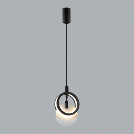 Подвесной светильник Odeon Light Mercury 5422/17L черный/металл/алебастр LED 17W 3000K (220V, на проводе)