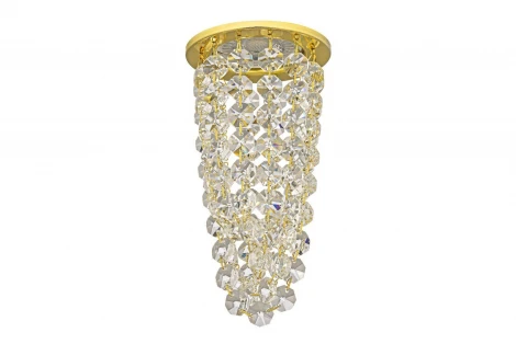 Встраиваемый светильник хрустальный Dio D'Arte Osimo Gold GU10.5.14.8.112 G (220V, круглые)