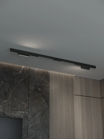 Трековая система в сборе накладная однофазная 48V Hesby Lighting ElDeko HSBL_kompl_E007_NI2B3K