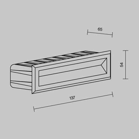Подсветка для лестниц и ступеней встраиваемая Maytoni Bosca O045SL-L5B3K (LED, 220V, IP65)