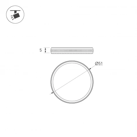 Фильтр LGD-ARTIFACT-ND-LENS-R49 (BK) (Arlight, Металл) 059723