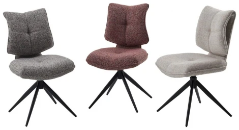 Стул ДЕЛИ (DELI) 360 град, цвет СЕРЫЙ H300126-3, ткань / ЧЕРНЫЙ каркас, ®DISAUR M-City 64835