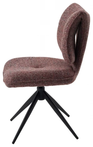 Стул ДЕЛИ (DELI) 360 град, цвет БРУСНИЧНЫЙ H300126-9 , ткань / ЧЕРНЫЙ каркас, ®DISAUR M-City 64836