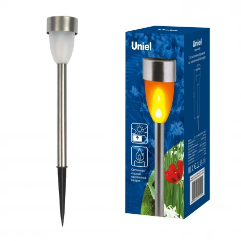 Грунтовый светильник на солнечной батарее Uniel USL-S-187/MM360 METAL TORCH (LED, IP44)